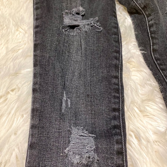Black ripped Jegging Girls 6x/7 - Picture 7 of 8